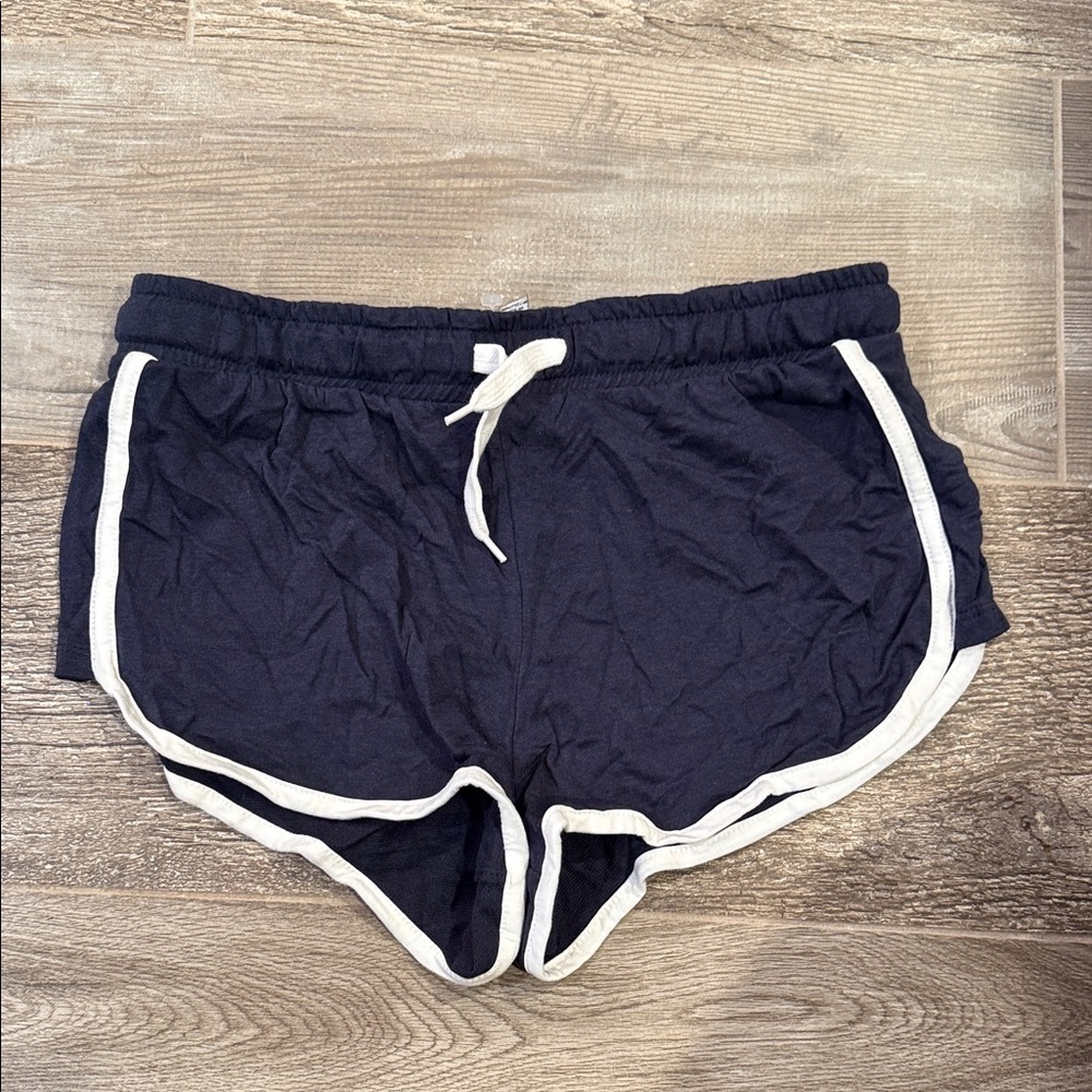 Navy Blue Shorts with White Trim size small